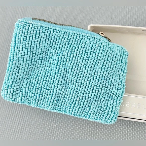 Sincerely Jules Beaded Duck Coin Pouch Blue Yellow New - Picture 2 of 3